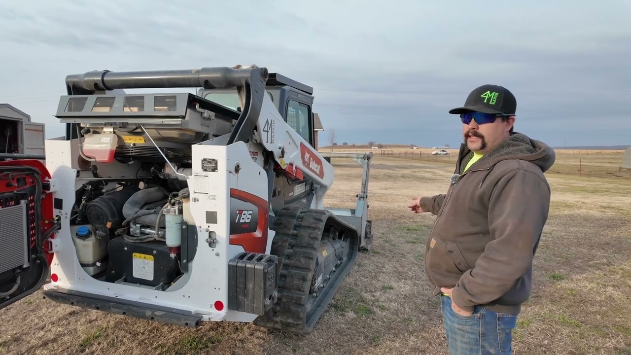 Первый опыт мульчирования с помощью Bobcat T86.