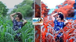 Photoshop 7.0 Photo Editing - Orange Black Colour Gradding Photoshop Tutorial screenshot 5