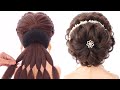 glamorous juda hairstyle for wedding | easy hairstyle | messy bun hairstyle