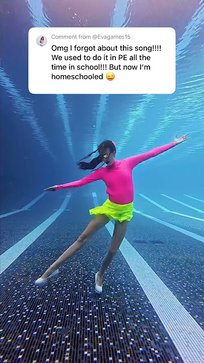 Cha Cha Slide Underwater Dance with Floating Swimsuits