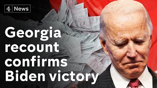 Georgia officials say ‘numbers don’t lie’ as recount confirms Biden win