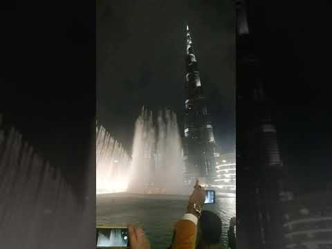 The dubai fountain show