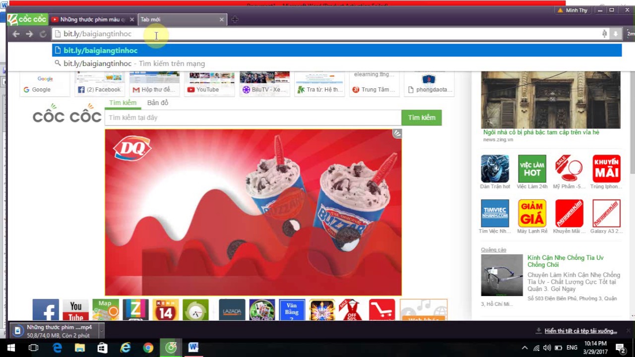 Hướng dẫn tải video bằng trình duyệt cốc cốc - YouTube