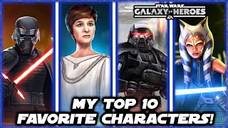 My Top 10 Favorite Characters in Star Wars Galaxy of Heroes!