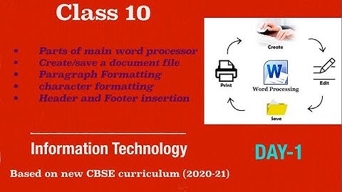 class 10 Information Technology | Word Processor chapter 3 | (part 7)