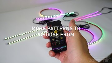 Xprite Car Underglow dancing LED Neon Strip Lights w/ remote control