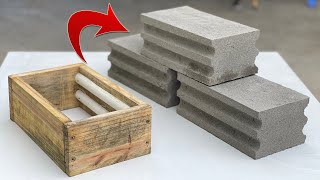 Self casting bricks from cement sand at home