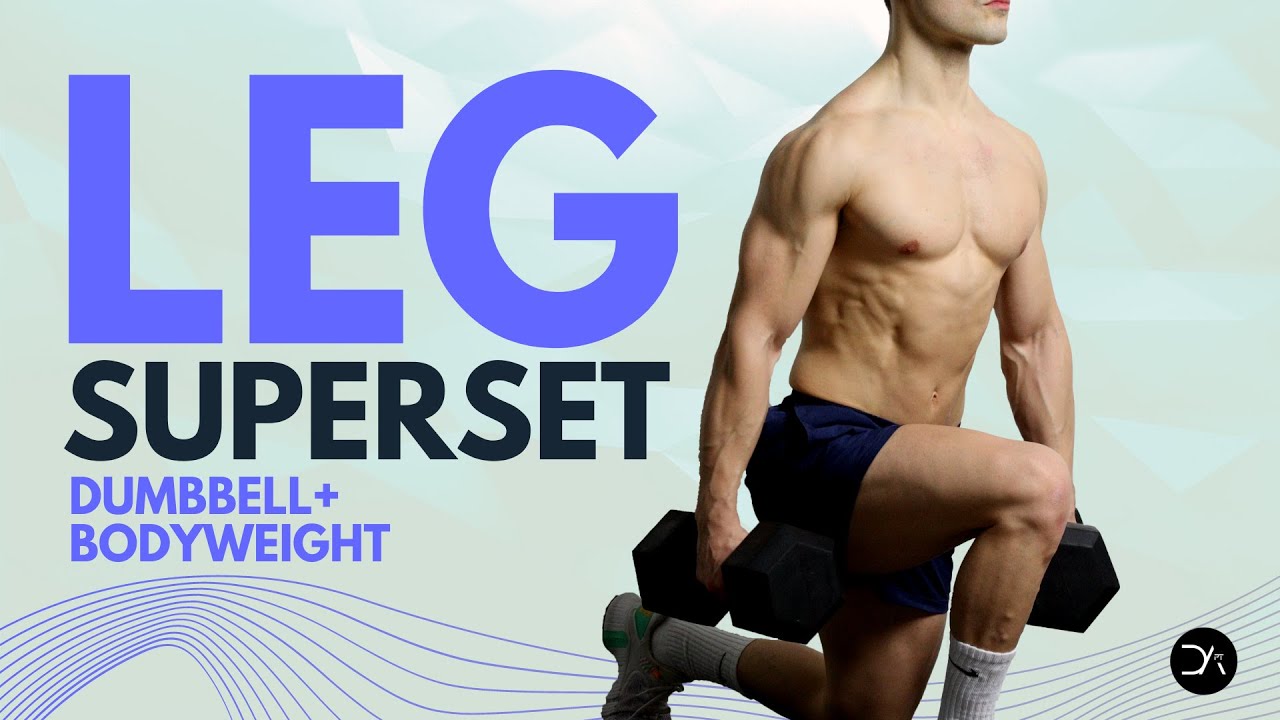 30 minute INTENSE Dumbbell + Bodyweight LEG Workout | No Repeat - YouTube
