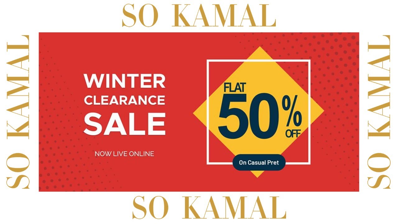 So Kamal Pret Winter Collection Flat 50 off 2020 So Kamal winter