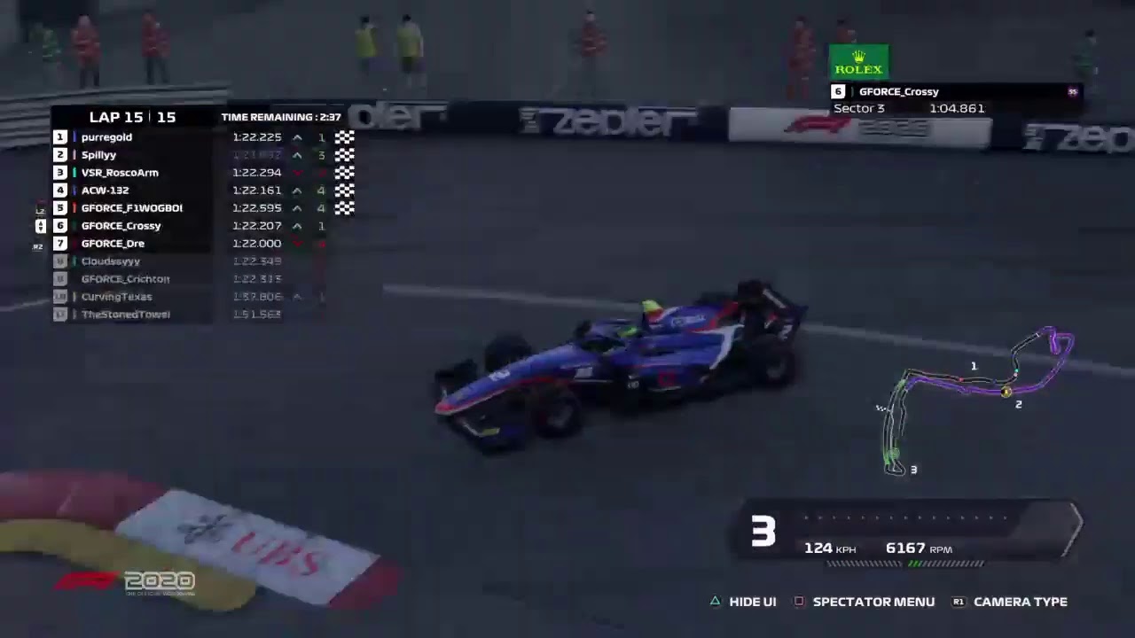 F1 2020 | PS4 F2 Series - Tier 1 | S3 | Round 4: Monaco GP