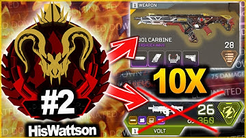APEX RANK #2 (HisWattson) on R-301 is 10x Better than VOLT- HisWattson  Destroy PREDATOR Lobby
