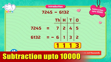 G3 - Module 3 - Introduction - Subtraction upto 10000 | Appu Series | Grade 3 Math Learning