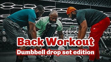 Back Workout: Dumbbell Drop Set Edition #fitness