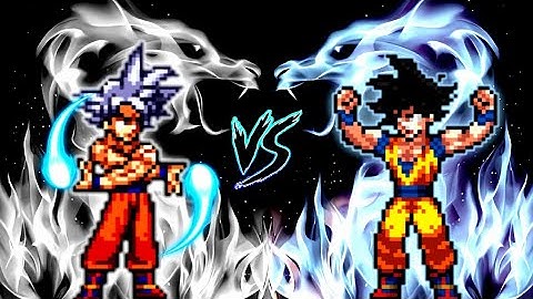 Son Goku DBS V7 OP (all form) VS Son Goku DBS V4 OP (all form) in Jump Force Mugen