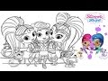 Lovely Shimmer and Shine Free Coloring Pages