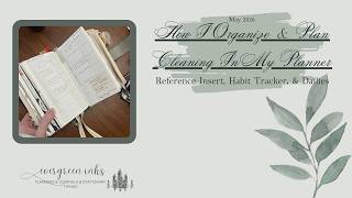How I Organize Cleaning In My Planner | Reference Insert, Habit Tracker, & Dailies
