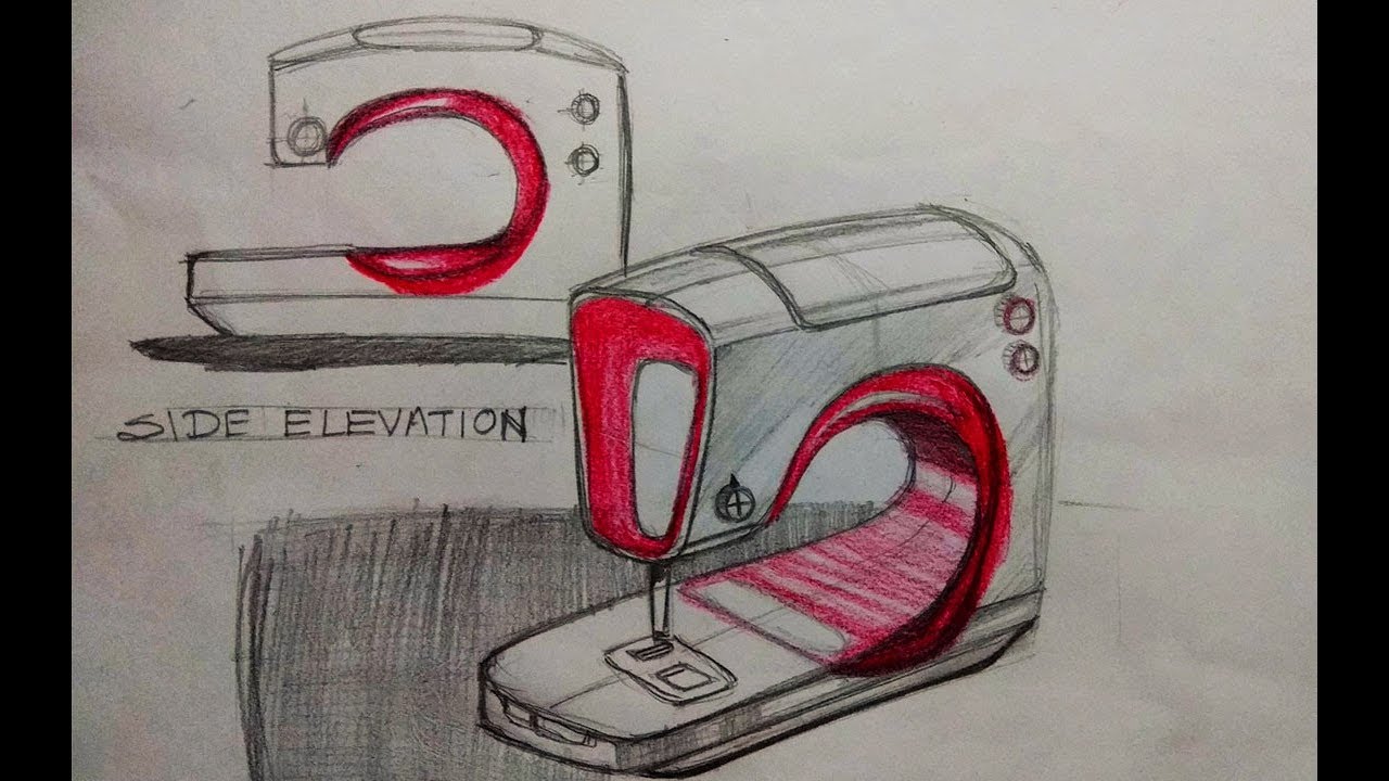 Design sketch practice for CEEDNID partB  Sewing Machine  YouTube