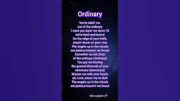 Thumbnail of Ordinary song lyrics by Alex Warren #ordinary #alexwarren #song #music #trending #ordinarysong