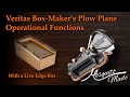 Veritas box makers plow plane operational examples with a live edge box