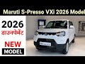 Updated Maruti  S-Presso VXI Plus ✅ 2026 GST Price🔥सिर्फ ₹5 लाख S-Presso VXI Plus Mileage Review 