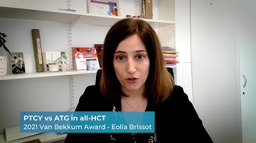 PTCY vs ATG in all-HCT2021 Van Bekkum Award - Eolia Brissot