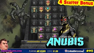HAND OF ANUBIS - 4 Scatter Bonus - A fun short session on Β£1 stake