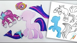 Create a pony / MLP Power Ponies custom / coloring for kids / My little pony screenshot 1