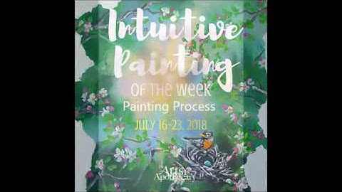 Oracle Card Painting | Protection | Time Lapse Painting Robin