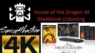 House of the Dragon 4k steelbook unboxing
