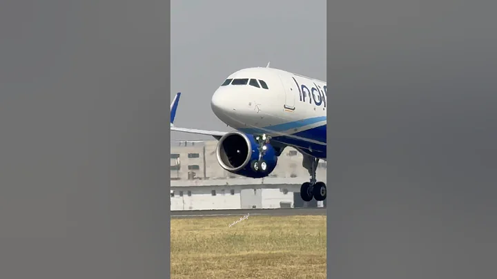 IndiGo TakeOff | AirBus-320 | #shorts #trending #viralshorts #aviation #indigo #airbus