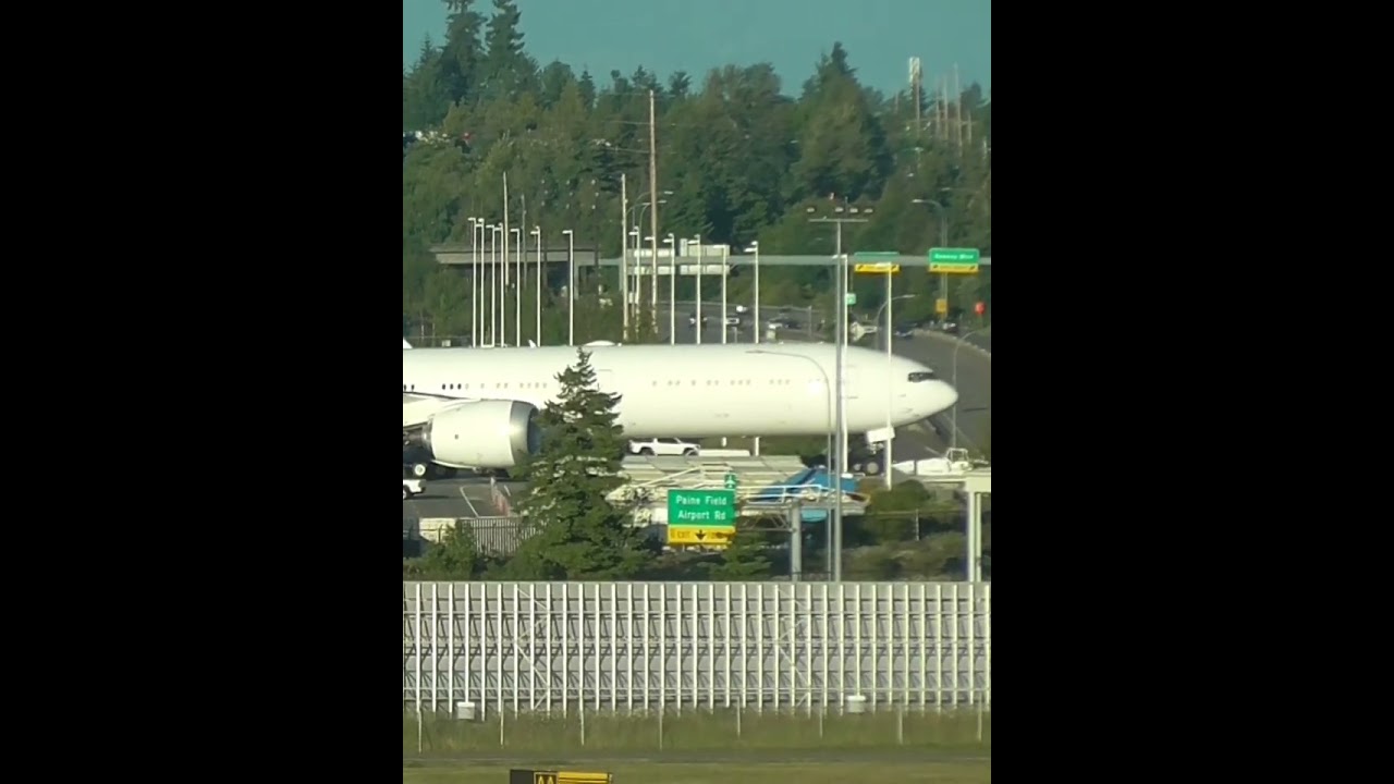 Brand New Boeing 777-9 Rolling Out Of Factory