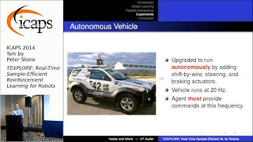 ICAPS 2014: Peter Stone on "TEXPLORE: Real-Time Sample-Efficient Reinforcement Learning for Robots"