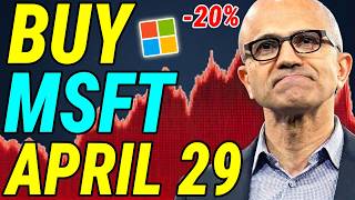 Buy Microsoft BEFORE April 29th!? (Everything Will Change...) screenshot 1