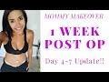 Mommy Make Over 1 Week Post Op Update!!! 1 Drain removal, Up-close scar update!