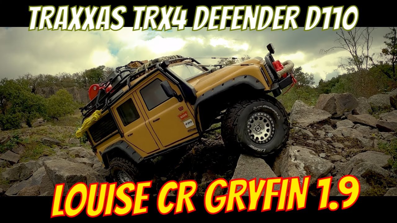 TRX4 Tires and Wheels / LOUISE CR GRIFFIN 1.9 supersoft & TRX4 D110 Rock crawling | MaxeeRc