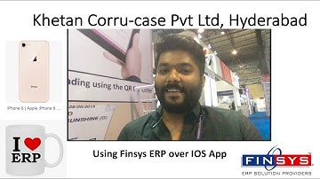 I-phone App by Finsys ERP - Khetan Corru Case Hyderabad Loves it