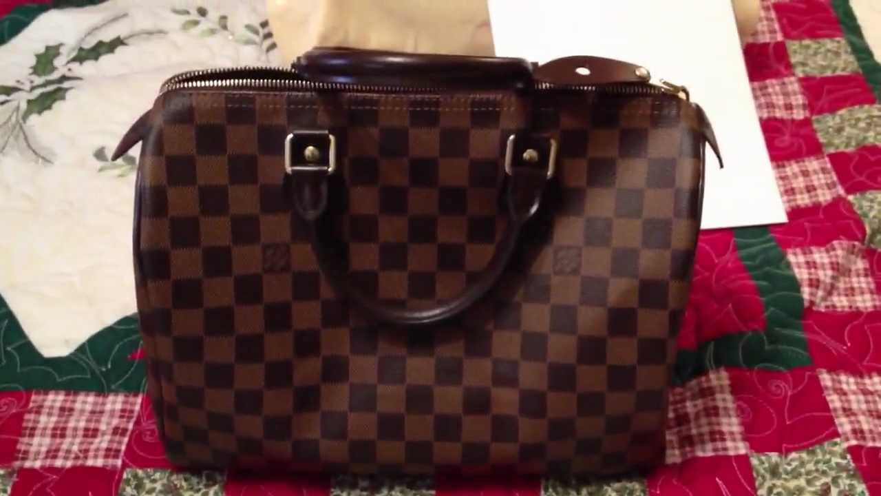 Louis Vuitton Damier Ebene Speedy review - YouTube