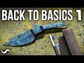 MAKING A KNIFE WITH NO POWER TOOLS!!! PART 1 MAKING A KNIFE WITH NO POWER TOOLS!!! PART 1