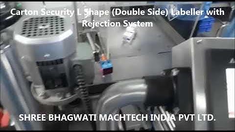 Double Side Carton Security Seal L Shape Labeling Machine with Rejection System