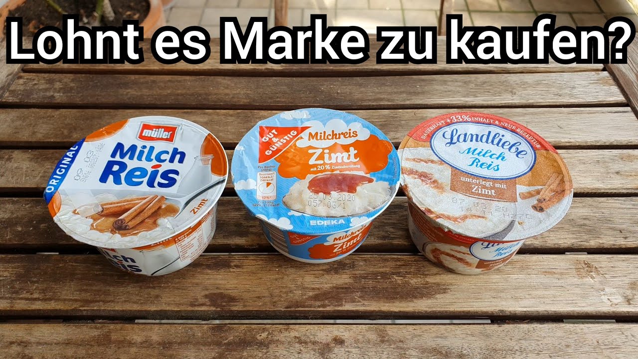 Milchreis mit Zimt von Müller, Landliebe und Edeka im Test | FoodLoaf