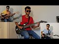 Jamming out on my new fender  amplifier  playing carnatic fusion with guitqr and bass
