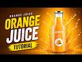 Orange Juice Advertisement Design 🍊 | Product Poster Design in Canva (Step-by-Step Tutorial)
