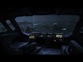 Alien Ship Bridge in a Storm | Relaxing Rain & Thunder Sounds for Deep Sleep ⚡🚀