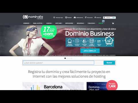 Página Web con Nominalia desde Cero - Tu Propio Sitio Web