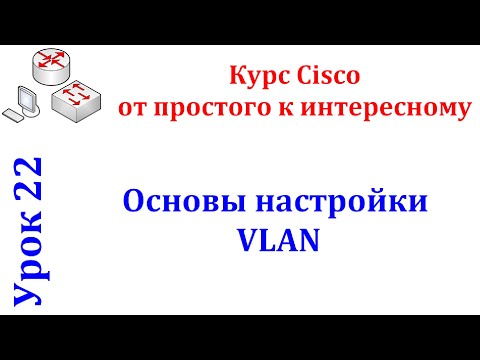 Урок 22 Cisco Packet Tracer. Основы конфигурации VLAN. Основы маршрутизации VLAN.