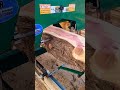 Timberdog 740 bandsaw blade in action on eastern red cedar jerrys resharp woodland mills hm122