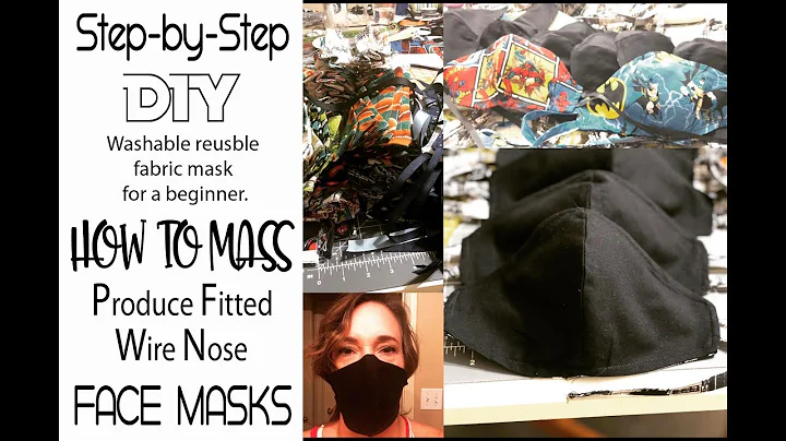 Step-by-Step DIY washable reusable fabric mask for beginner. Sewed them all - Easiest Fitted Mask