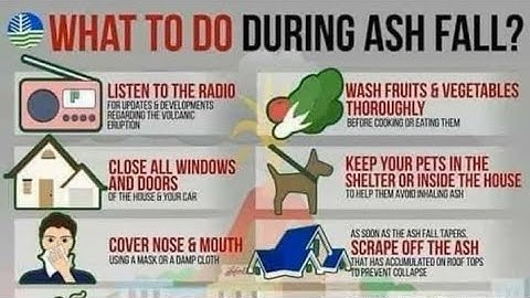 WHAT TO DO DURING ASH FALL?