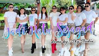 Jadi Ratu Sejagad - LINE DANCE #beginnerlinedance  | DEMO BY SKY STUDIO