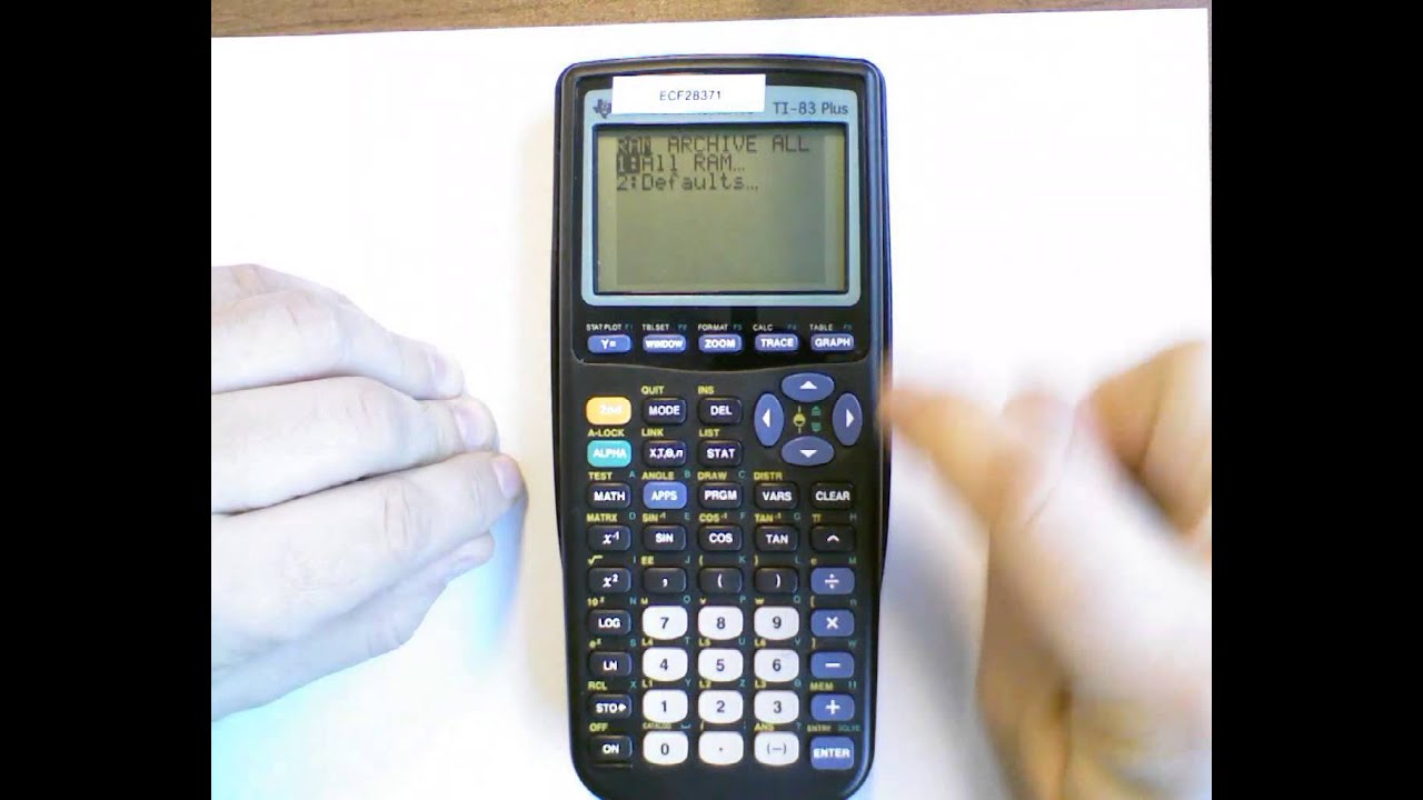 Ti 83 Clairer Memoire Youtube